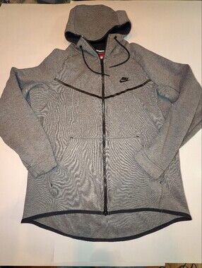 Men's Nike Tech Fleece Full Zip Hoodie Jacket, Large